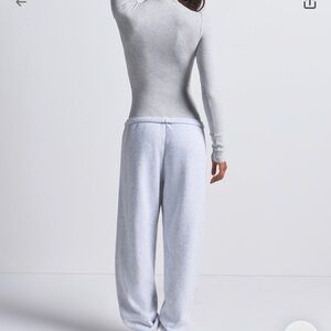 SKIMS Light Gray Track Pants